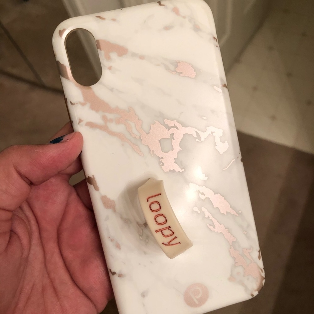 Rose gold marble loopy case iPhone XS Max